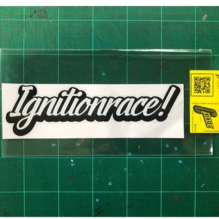 Ignitionrace! สติ๊กเกอร์ติดรถ กระจกข้างซ้าย-ขวา กระจกหลังรถ ติดท้ายรถ