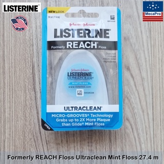 ภาพหน้าปกสินค้าListerine® Formerly REACH Floss Ultraclean, Mint Floss 27.4 m ลิสเตอรีน ไหมขัดฟัน ที่เกี่ยวข้อง