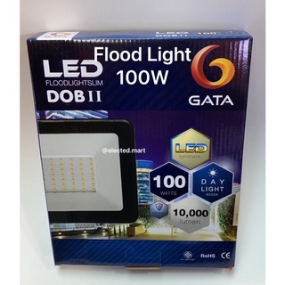 โคมไฟฟลัดไลท์ LED Floodlight Slim DOB II Series " GATA " 100W สว่างเต็ม 10000lm