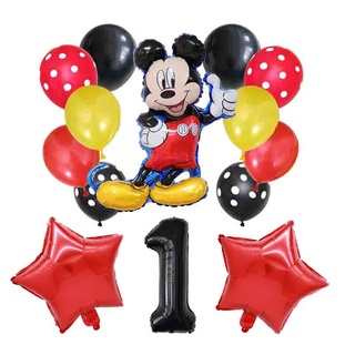 ลูกโป่ง Mikcey Minnie Mouse ขนาด 40 นิ้ว สําหรับตกแต่งปาร์ตี้วันเกิดเด็ก 14 ชิ้น ต่อชุด