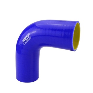 PQY - 2.0" 51mm 90 Degree Elbow Silicone Hose Pipe Turbo Intake Blue&amp;yellow / Black&amp;yellow PQY-SH9020-QY