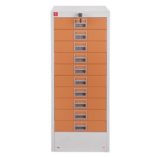 File cabinet CABINET 10 DRAWERS LUCKY WORLD CDX-10-EG BROWN Office furniture Home &amp; Furniture ตู้เอกสาร ตู้ลิ้นชักเหล็ก