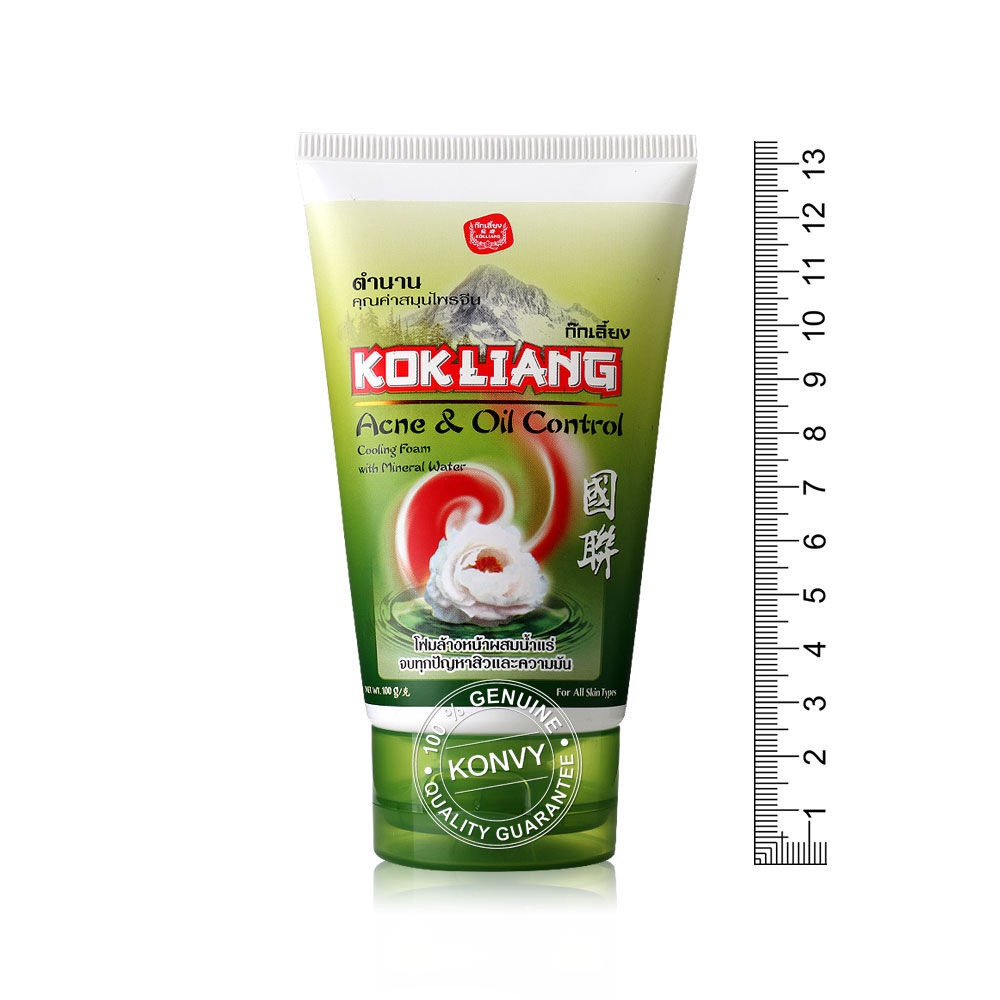 ภาพอธิบายเพิ่มเติมของ Kokliang Facial Foam Acne & Oil Control 100g.