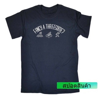 เสื้อยืดลําลอง ผ้าฝ้าย 100% แขนสั้น พิมพ์ลายกราฟฟิค Fancy A Threesome ใส่สบาย 2022
