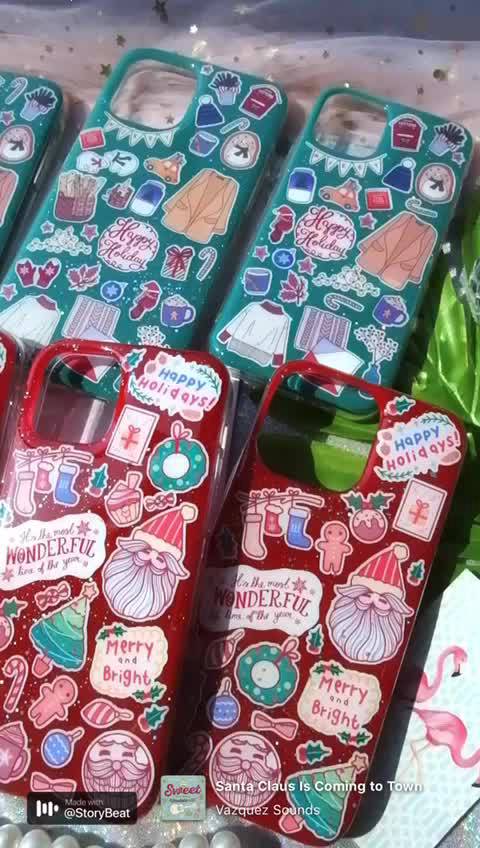 เคสมือถือ-ลาย-xmas-มี-2-สีให้เลือก-ทำได้ทุกรุ่น-เข้ากับเทศกาลสุดๆ