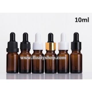 ภาพขนาดย่อของภาพหน้าปกสินค้า10ml ขวดแก้ว สีชาใส สำหรับใส่ของเหลว น้ำยา น้ำมัน เซรั่ม ดรอปเปอร์ จากร้าน gibzykittycat บน Shopee