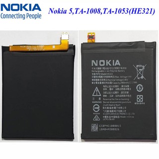แบตเตอรี่ Nokia 5,TA-1008,TA-1053 Nokia 3.1 TA-1044 TA-1027 TA-1024 Battery HE321 3000mAh รับประกัน 3 เดือน