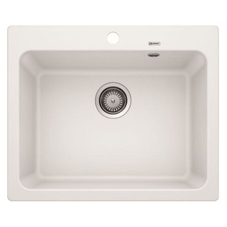 Embedded sink SINK BUILT 1BOWL BLANCO NAYA 6 495.39.128 WHITE Sink device Kitchen equipment อ่างล้างจานฝัง ซิงค์ฝัง 1หลุ
