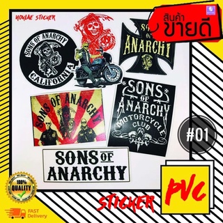 ภาพหน้าปกสินค้าSons of Anarchy Sticker สติ๊กเกอร์กันน้ำ 6 แผ่น 50฿ ส่งไว งานดี มีคุณภาพ ลอกไม่ทิ้งคาบกาว ที่เกี่ยวข้อง