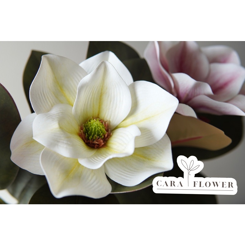 magnolia-ดอกแมกโนเลียปลอม-เนื้อยาง-ดอกไม้ปลอมเกรดพรีเมี่ยม-ไว้แตกแต่งบ้าน-m01-พร้อมส่ง