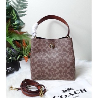 COACH CHARLIE BUCKET BAG IN SIGNATURE CANVAS (COACH 89002)