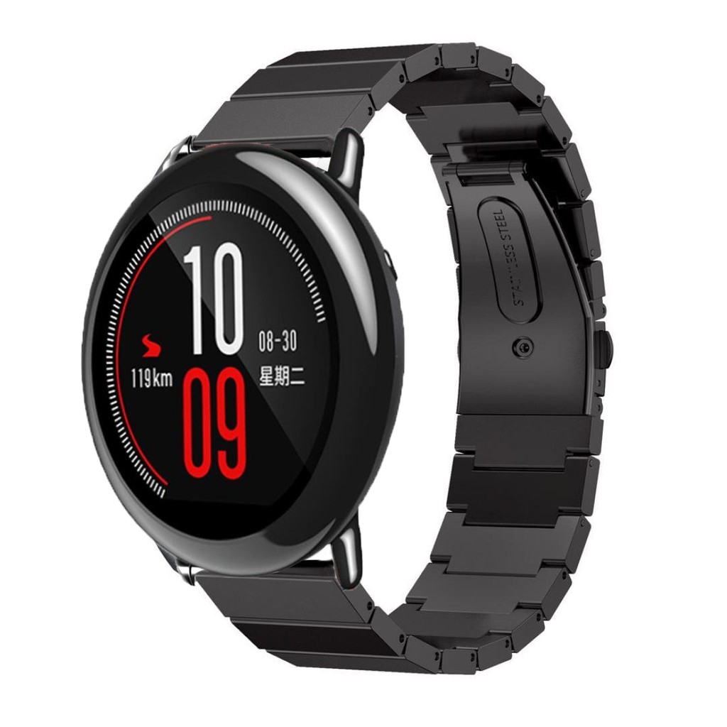 สายสเตนเลสสตีลสายยาว-22-มมสำหรับนาฬิกาสมาร์ทของ-huami-amazfit-pace
