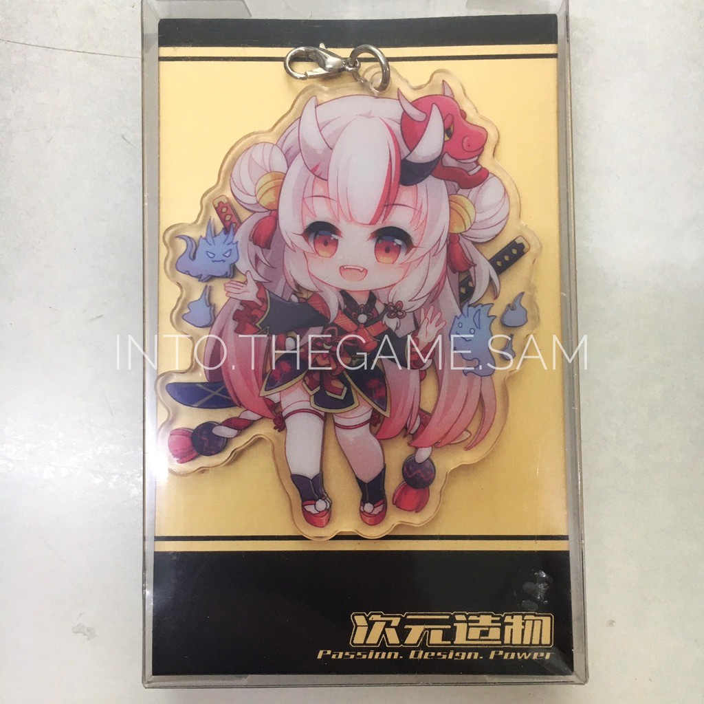 พร้อมส่ง-พวงกุญแจ-hololive-vtuber-acrylic-keychain-แบบกล่องพร้อมของเสริม-fanmade