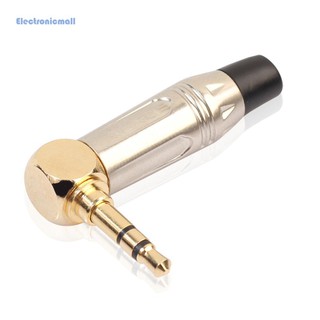 Ele 3 . 5 มม. 90 องศา Gold - Plated Stereo Right Angle Male ปลั๊กเสียบเชื่อมต่อหูฟังสเตอริโอ