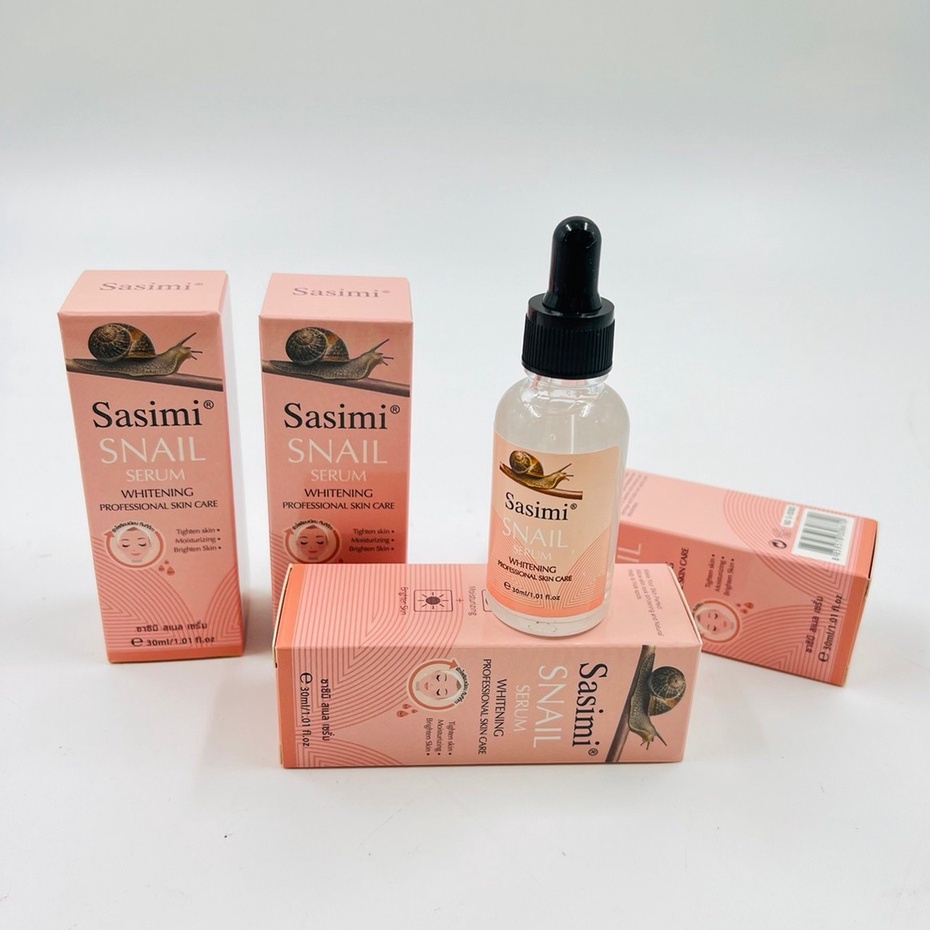 sasimi-เซรั่ม-snail-serum-เซรั่มสเนล-สูตรผิวใสเรียบเนียนและควบคุมความมัน-เผยผิวกระจ่างใส-บอกลาปัญหาสิว-30-ml