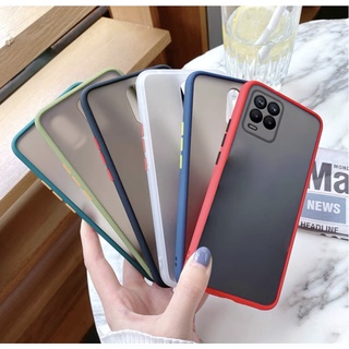 ❌รุ่นใหม่❌ Case Realme 8 4G กันลอยกล้อง เคสกันกระแทก ปุ่มสีผิวด้าน ขอบนิ่มหลังขุ่น Realme8 [ ส่งจากไทย ]