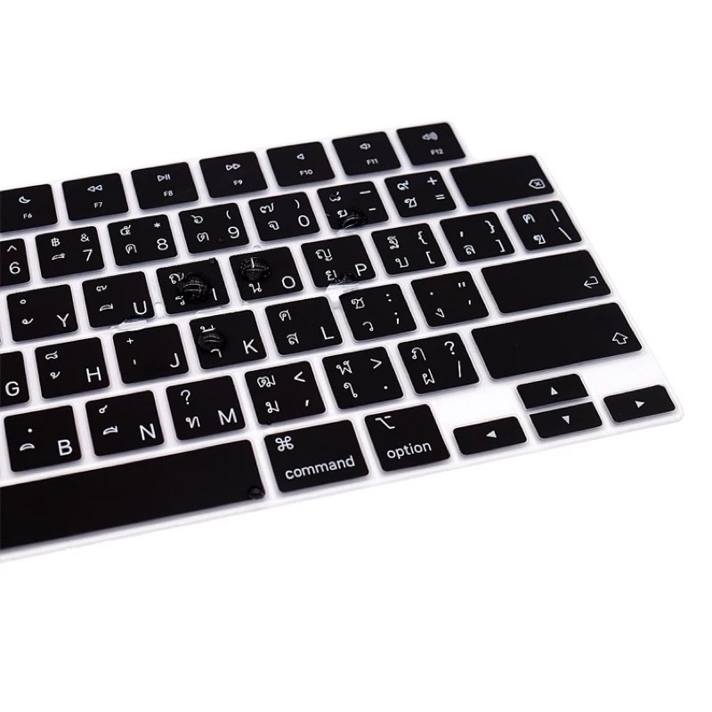 พร้อมส่ง-ซิลิโคนคีย์บอร์ด-new-2022-air-13-6-m2-a2681-สีดำพิมพ์ภาษาไทย-ใสtpu-silicone-keyboard-แมกบุ๊กแอร์-กันฝุ่น