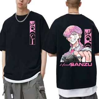 [S-5XL] เสื้อยืด พิมพ์ลายโลโก้กราฟิก Tokyo Revengers Sanzu Haruchiyo สไตล์ฮาราจูกุ สําหรับผู้ชาย และผู้หญิง