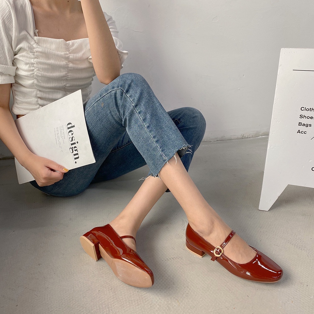 ภาพประกอบของ รองเท้า Mary Jane สไตล์เกาหลี 2.5 ซม.