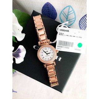 (ผ่อน0%) นาฬิกา สแตนเลส สีโรสโกลด์ 🌷Coach🌷 🌷Madison Ladies Crystal Rose Gold Tone Swiss Quartz Watch  24 mm 14502405