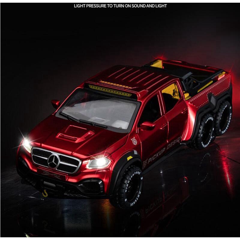 โมเดลรถปิ๊กอัพ-1-28-mercedes-benz-x-class-exy-6x6-ของเล่นสําหรับเด็ก