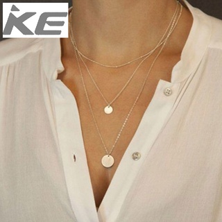 Jewelry Simple Disc Necklace MultiSet Necklace for girls for women low price