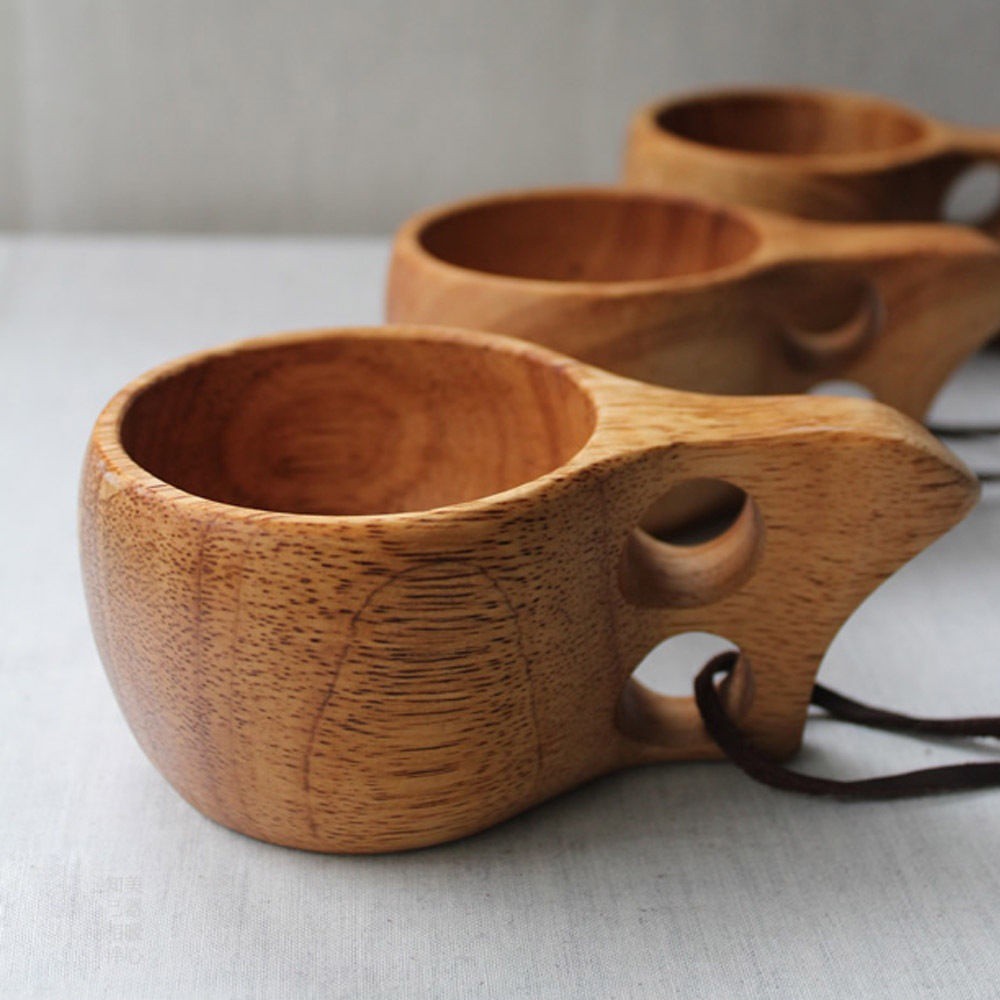 แก้วไม้-kuksa-สำหรับดื่มเครื่องดื่ม-นม-กาแฟ-เบียร์