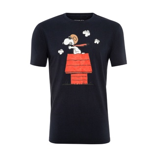 เสื้อยืดโอเวอร์ไซส์เสื้อยืดแขนสั้น ผ้าฝ้าย พิมพ์ลาย Peanuts Charlie Brown Snoopy 2022S-3XL