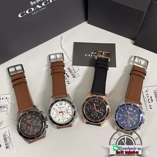 ภาพหน้าปกสินค้าCoach unisex fashion chrono casual business quartz analog watch versatile couple watch full packaging ที่เกี่ยวข้อง