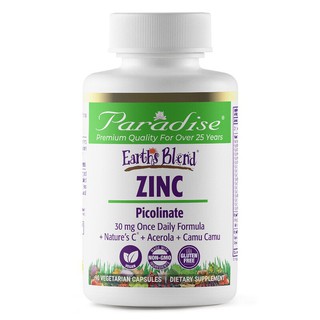 💥PreOrder💥New Paradise Herbs, Earths Blend, Zinc, Picolinate, 90 Vegetarian Capsules