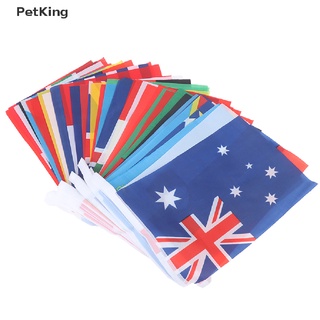 PetKing☀ 50 Countries Flag 1 string Hanging Flag Banner World Rainbow Flags Party Decor .