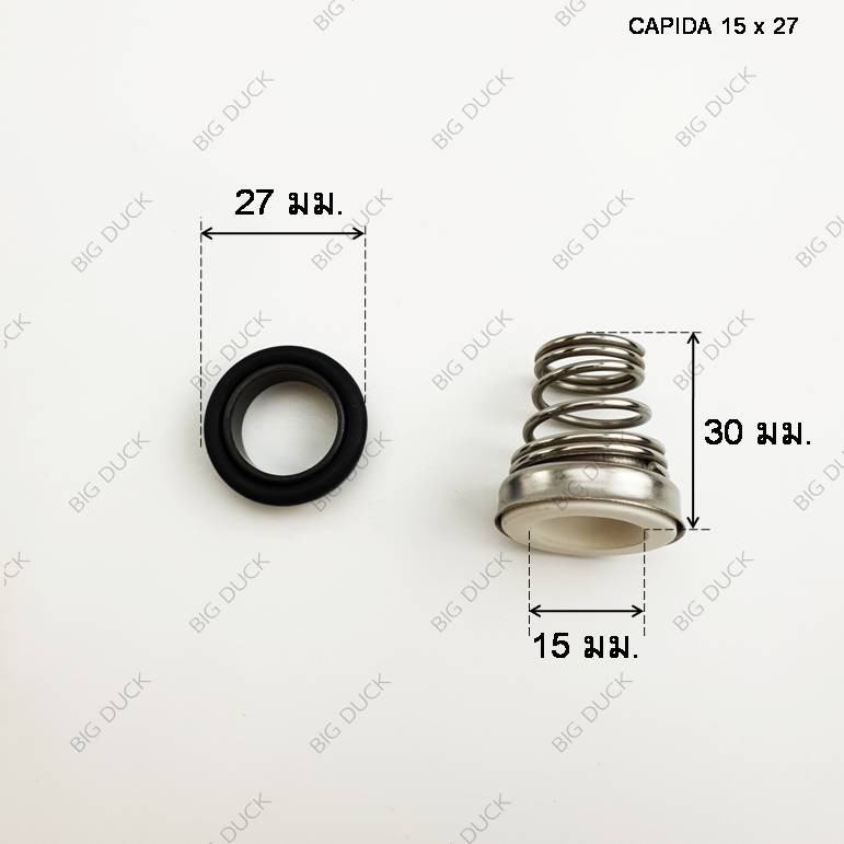 ซีลก้นหอย-ซีลปั๊มน้ำหอยโข่ง-ขนาด-15-x-27-mm-แมคคานิคอล-ซีล-ซีลคาปิด้า