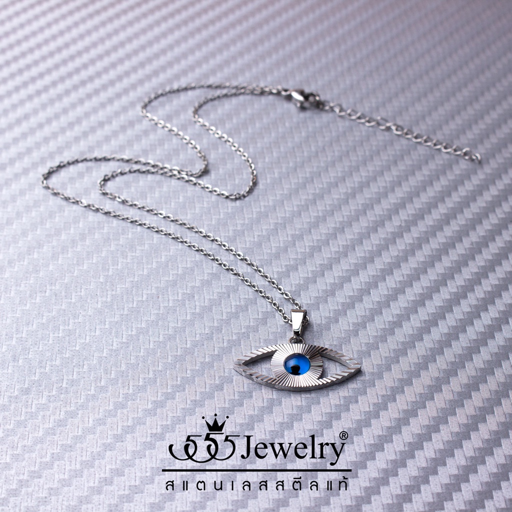 555jewelry-สร้อยคอพร้อมจี้แฟชั่น-สแตนเลส-สตีล-ดีไซน์-รูปดวงตา-evil-eye-สัญลักษณ์ของการปกป้อง-รุ่น-mnc-p957-p33