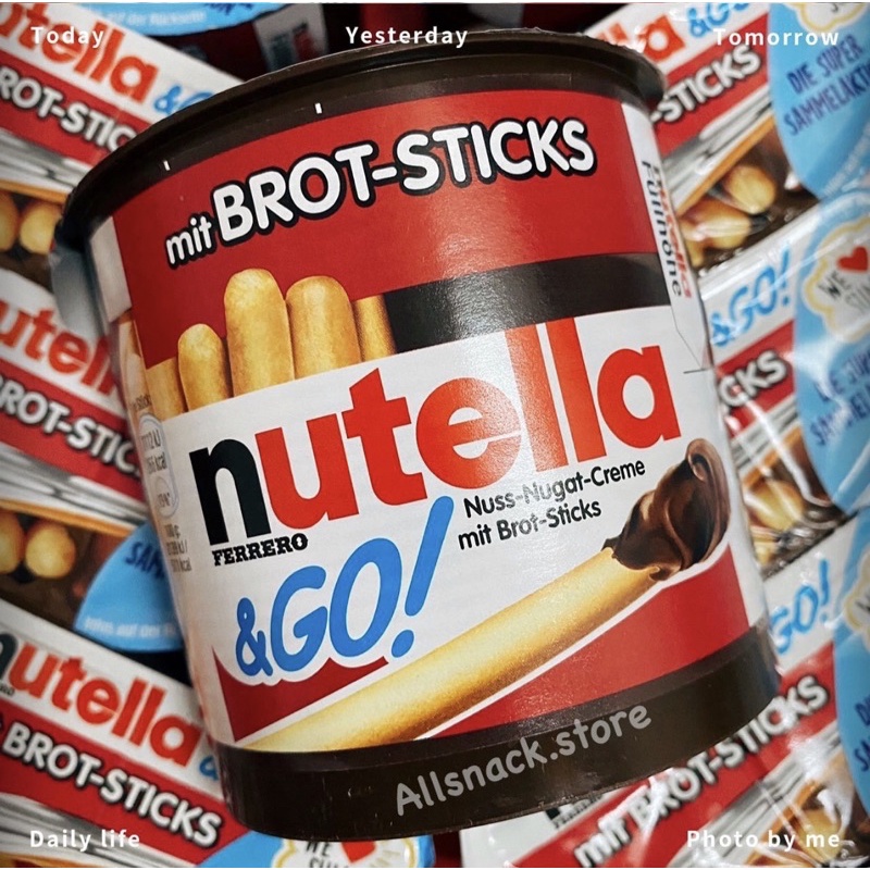 Nutella Ferrero &Go นูเทลล่าโก ปังจิ้ม ช็อกโกแลต บิสกิตแท่ง นำเข้า Made ...