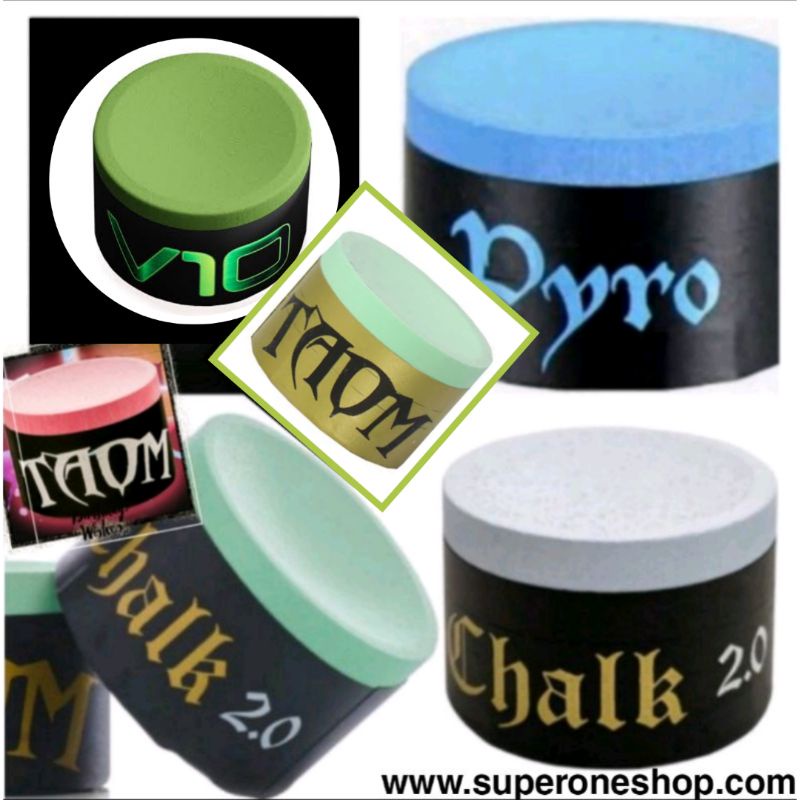 ราคาและรีวิวชอล์กฝนหัวคิว Taom Tips **มีให้เลือก 3 สี** chalk ช็อค v10