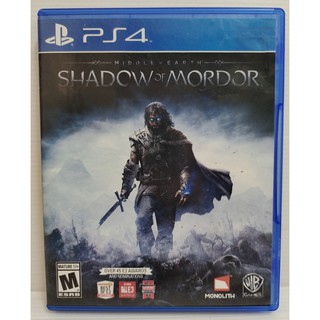 แผ่นPS4 แท้ - SHADOW OF MORDOR  น่าสะสม แผ่นไม่มีแม้รอยขีดข่วน ✅✅