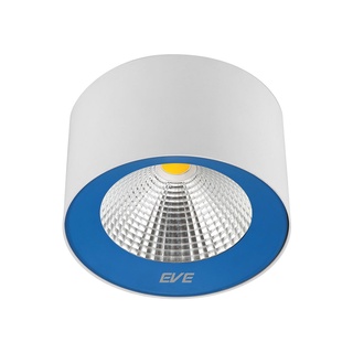 Chaixing Home EVE LIGHTING โคมไฟดาวน์ไลท์ติดลอย LED Daylight กลม รุ่น COB colorful-blue 30W ขนาด 8 นิ้ว สีน้ำเงิน