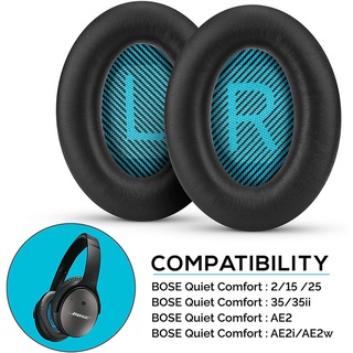 แผ่นโฟมครอบหูฟัง ลดเสียงรบกวน แบบเปลี่ยน สําหรับ Bose Quiet Comfort 2 Qc2 Qc15 25 Qc25 Qc35 Ae2 Ae2I Ae2W