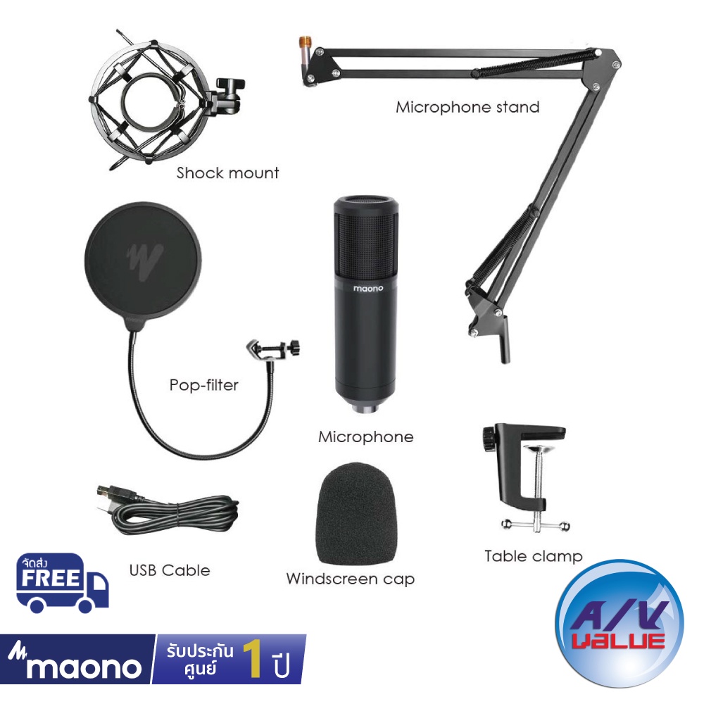 maono-au-pm420-podcast-microphone-kit-professional-sound-chipset-ผ่อน-0