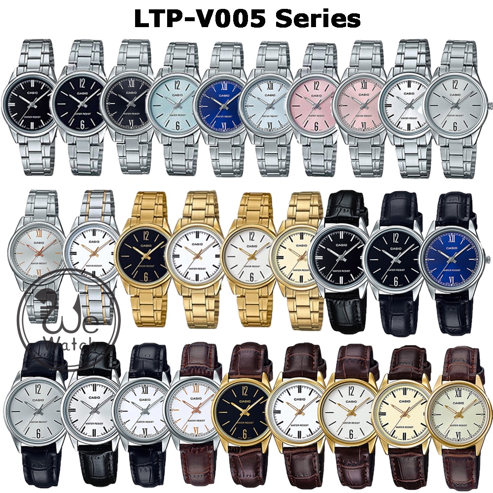 ภาพหน้าปกสินค้าCASIO LTP-V005D LTP-V005SG LTP-V005G LTP-V005L LTP-V005GL นาฬิกาผู้หญิง กล่องและประกัน 1 ปี LTPV005 LTPV005D จากร้าน wewatchs บน Shopee
