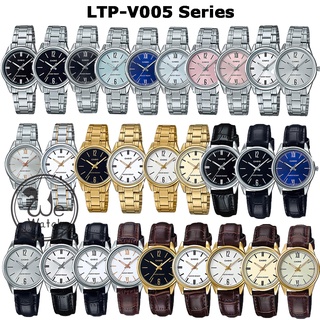 CASIO ของแท้ LTP-V005D LTP-V005SG LTP-V005G LTP-V005L LTP-V005GL นาฬิกาผู้หญิง กล่องและประกัน 1 ปี LTPV005 LTPV005D