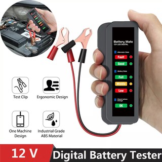สินค้า Battery Tester เครื่องทดสอบแบต วัดปริมาณแบต วัดสภาพแบตเตอร์รี่ 12V