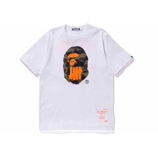 HH เสื้อยืดโอเวอร์ไซส์ Oversized # BAPE X Undefeated เสื้อยืดผ้าฝ้าย