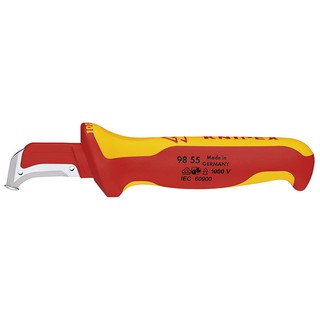 KNIPEX Stripping Knife w/guide shoe มีดปอกสายไฟ รุ่น 9855