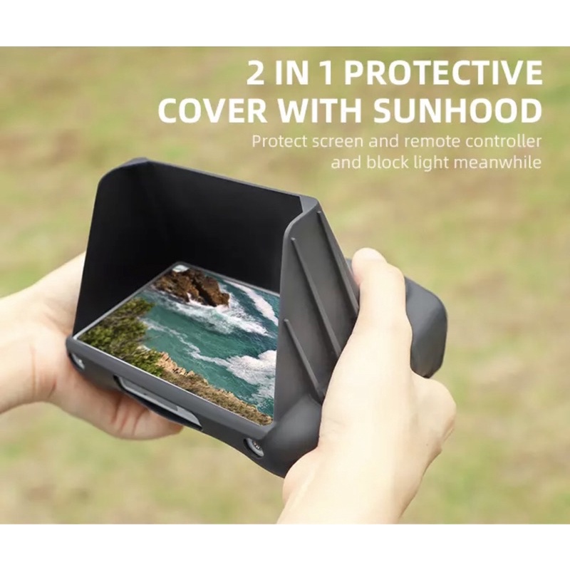 ภาพหน้าปกสินค้าSunnylife Controller Protective Cover Silicone Case with Sun Hood Sunshade Accessories for Mini 3 Pro DJI RC จากร้าน planamp289 บน Shopee