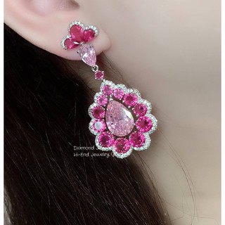 Diamond Earring งานเพชร CZ แท้ งานสวยมว้ากกกกกถึงมากที่สุดคะ รุ่นนี้แนะนำเลยค่ะ เพชรเยอะ เพชรน้ำขาวมากๆ