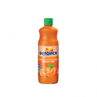 Sunquick Mandarin Orange Mixed Juice ซันควิก น้ำรสส้มแมนดารินชนิดเข้มข้น 840 มล.