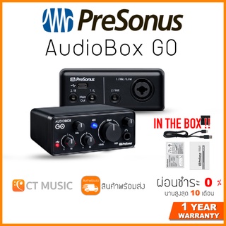 สินค้า PreSonus AudioBox GO ออดิโออินเตอร์เฟส Audio Interface