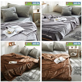 Bedding Cheap ผ้านาโน ผ้าคลุม ผ้าห่ม สีล้วน 6 ฟุต คิงส์ไซด์ (180x200cm)