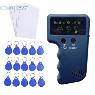 เครื่องอ่านการ์ดโปรแกรมเมอร์ 125KHz RFID แบบมือถือ [countless.th]